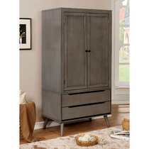 Mid century deals modern armoire wardrobe